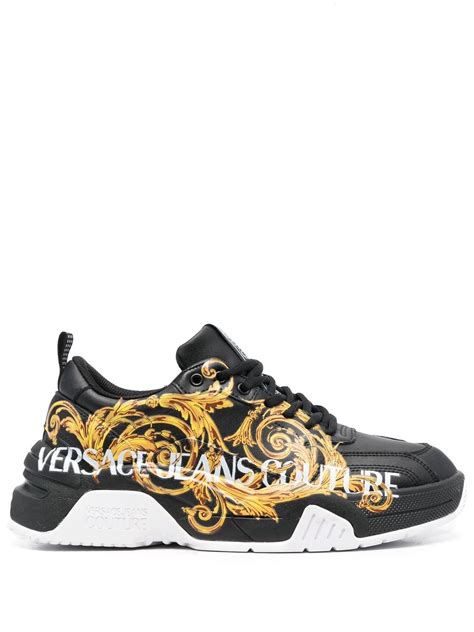 versace jeans sneakee basse logo metallo|Versace Jeans Couture Metallic Logo Low Top Sneakers on .